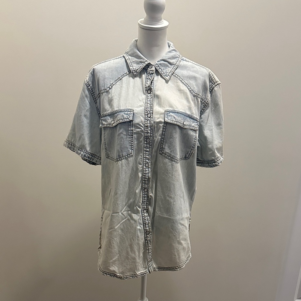 We The Free Denim Button-Up Shirt *Read Details*